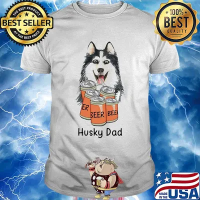 Official Husky dad beer shirt