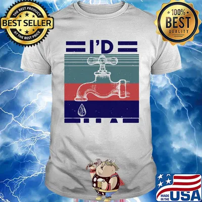 Official I'd water vintage shirt