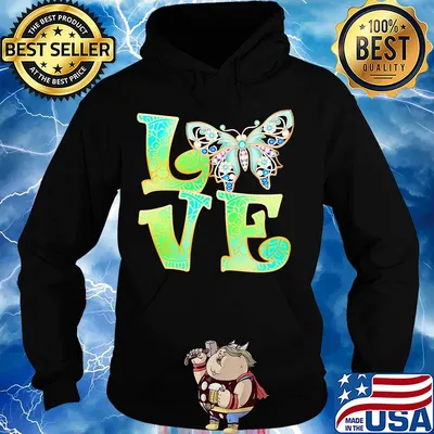 Official Love Butterfly mandala s Hoodie