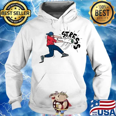 Official man weed stress s Hoodie