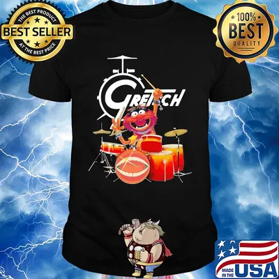 Official muppet drum gretsch shirt