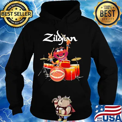 Official muppet drummer zildjian s Hoodie