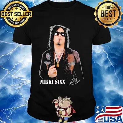 Official Nikki Sixx signature shirt