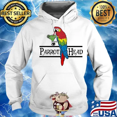 Official Parrot head drinking s Hoodie