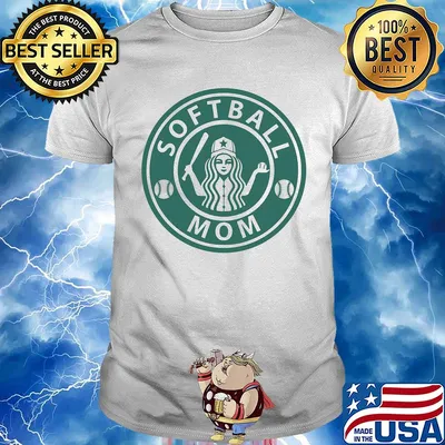 Official Softball mom starbucks shirt