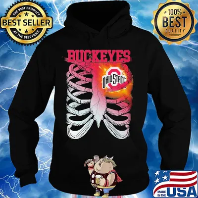 Ohio State Buckeyes Bone heart s Hoodie