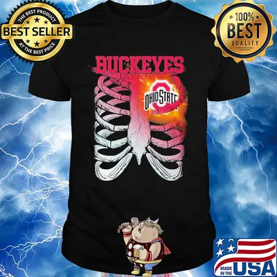 Ohio State Buckeyes Bone heart shirt