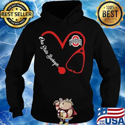 Ohio state buckeyes football stethoscope heart s Hoodie