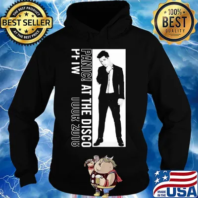 Panic at the disco pftw tour 2018 white black photo s Hoodie
