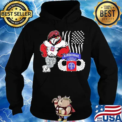 Paratrooper airborne american flag bird s Hoodie