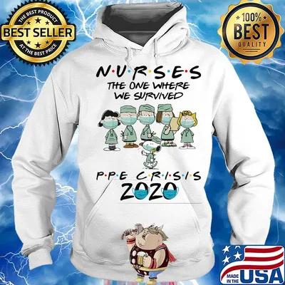 Peanuts nurses the one where we survived ppe crisis 2020 mask covid-19 s Hoodie