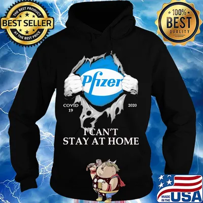 Pfizer covid-19 2020 i can’t stay at home hand s Hoodie