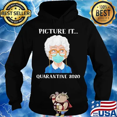 Picture it quarantine 2020 mask s Hoodie