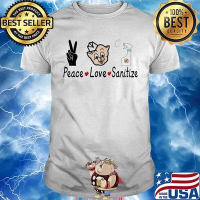 Piggly wiggly peace love sanitize covid-19 shirt