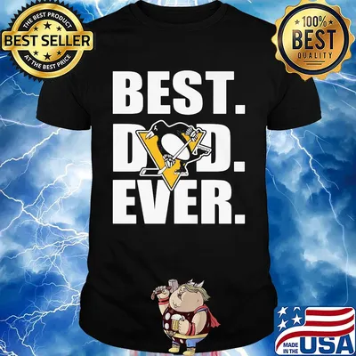 Pittsburgh penguins best dad ever happy father's day shirt