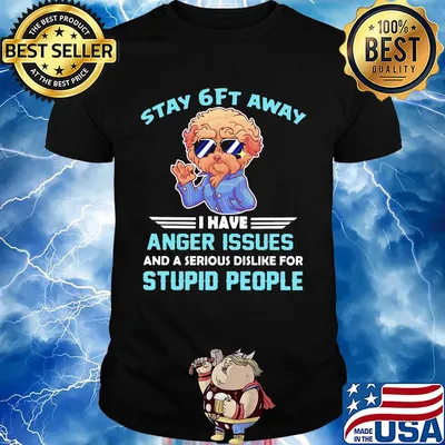 Poodle stay 6ft away I have anger issues and a serious dislike for stupid people shirt