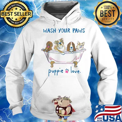 Puppie love youth logo pup help rescue dogs s Hoodie