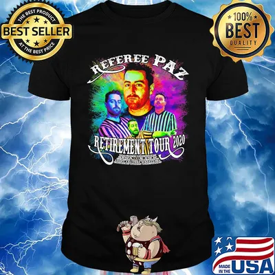 Referee paz retirement tour 2020 colors shirt