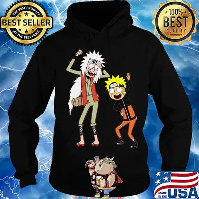 Rick and morty naruto and jiraiya mashup s Hoodie