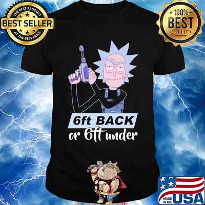 Rick sanchez 6ft back or 6ft under shirt