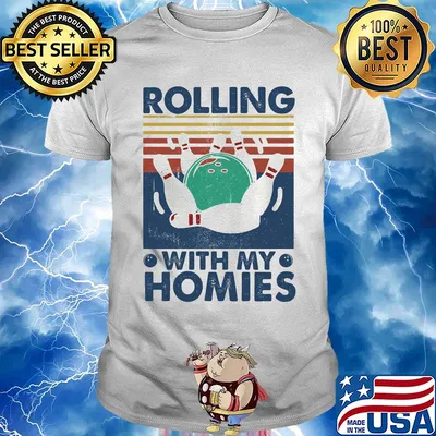 Rolling with my homies Bowling vintage shirt
