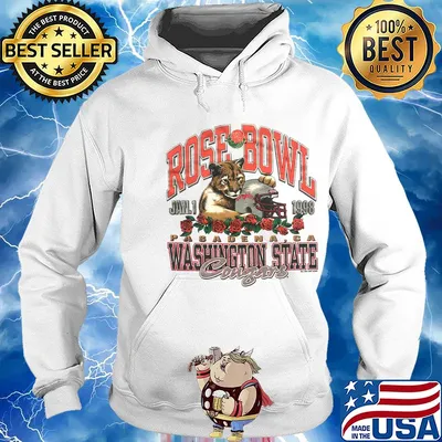 Rose Bowl Jan.1 1998 Pasadena, CA Washington State Congars s Hoodie