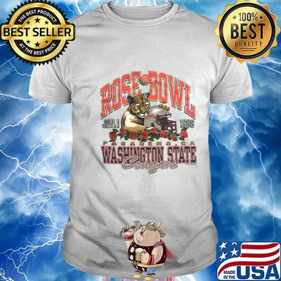Rose Bowl Jan.1 1998 Pasadena, CA Washington State Congars shirt