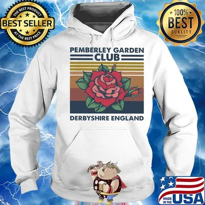 Rose pemberley garden club derbyshire england vintage s Hoodie