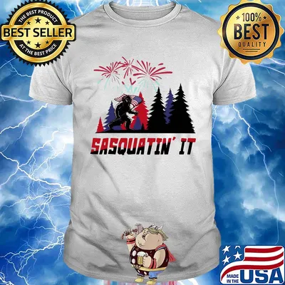 Sasquatin' it American flag veteran Independence Day shirt