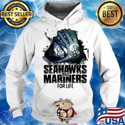 Seattle seahawks and seattle mariners for life art s Hoodie