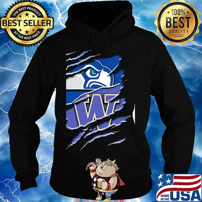 Seattle seahawks and washington huskies football s Hoodie