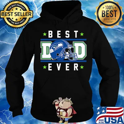 Seattle seahawks best dad ever happy father's day stars s Hoodie