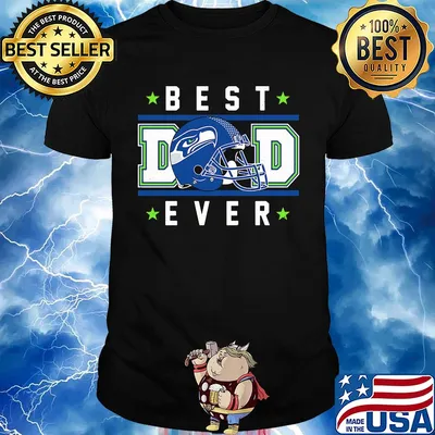Seattle seahawks best dad ever happy father's day stars shirt