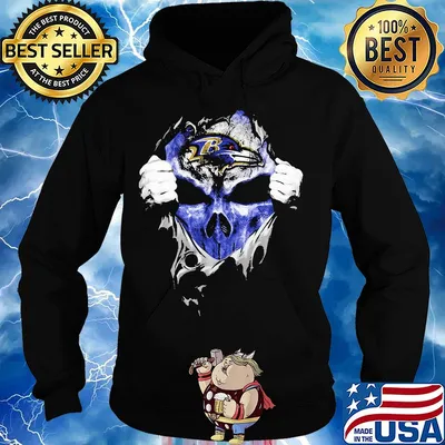 Skull baltimore ravens football logo s Hoodie