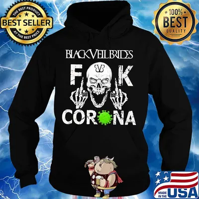 Skull black veil brides fuck coronavirus s Hoodie