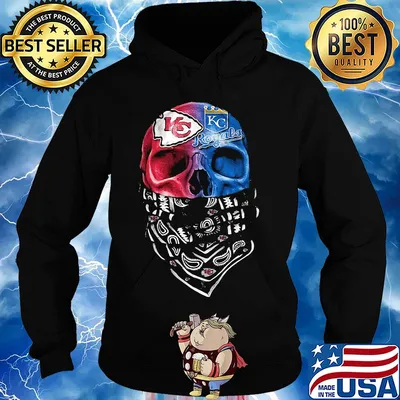 Skull kansas city chiefs and kansas city royals s Hoodie