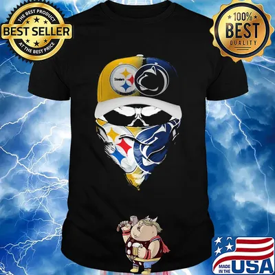 Skull mask player pittsburgh steelers vs penn state nittany lions shirt