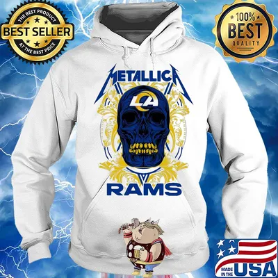 Skull metallica los angeles rams s Hoodie