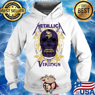 Skull metallica minnesota vikings s Hoodie