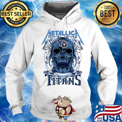 Skull metallica tennessee titans s Hoodie