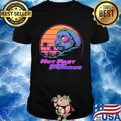 Sloth Not fast not furious vintage shirt
