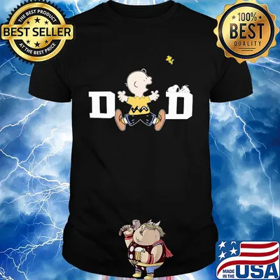 Snoopy and charlie brown dad happy father's day shirt