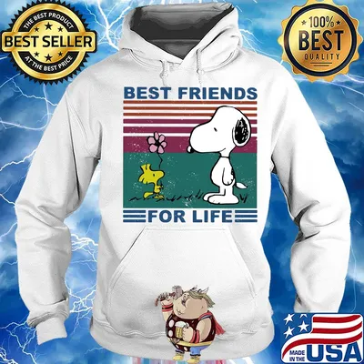 Snoopy and woodstock best friends for life vintage s Hoodie