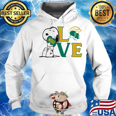 Snoopy Norfolk State University love s Hoodie
