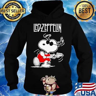 Snoopy playing guitar Led-Zeppelin s Hoodie