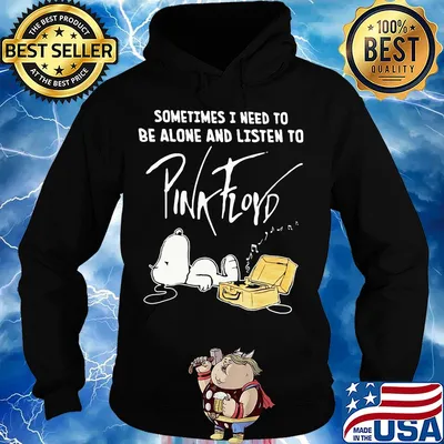 Snoopy sometimes I need to be alone and listen to pink floyd music s Hoodie