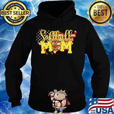Softball mom American flag veteran Independence Day s Hoodie