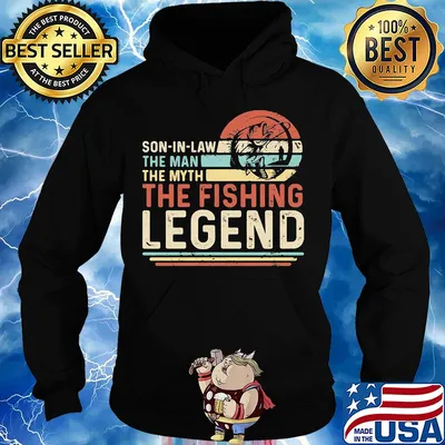 Son in law the man the myth the fishing legend vintage s Hoodie