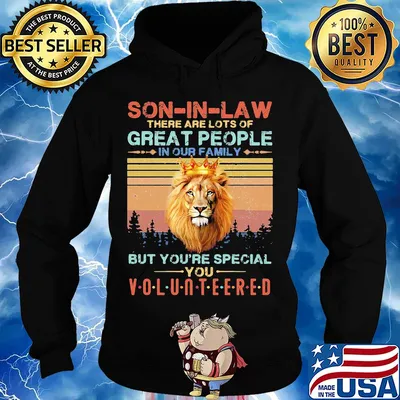 Son in law there are lots of great people in our family lion king vintage s Hoodie