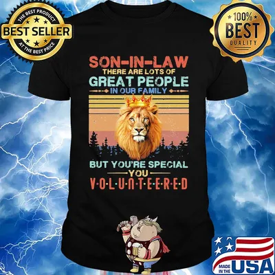 Son in law there are lots of great people in our family lion king vintage shirt